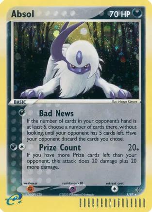 PSA 10 Absol EX Dragon graded Pokémon card