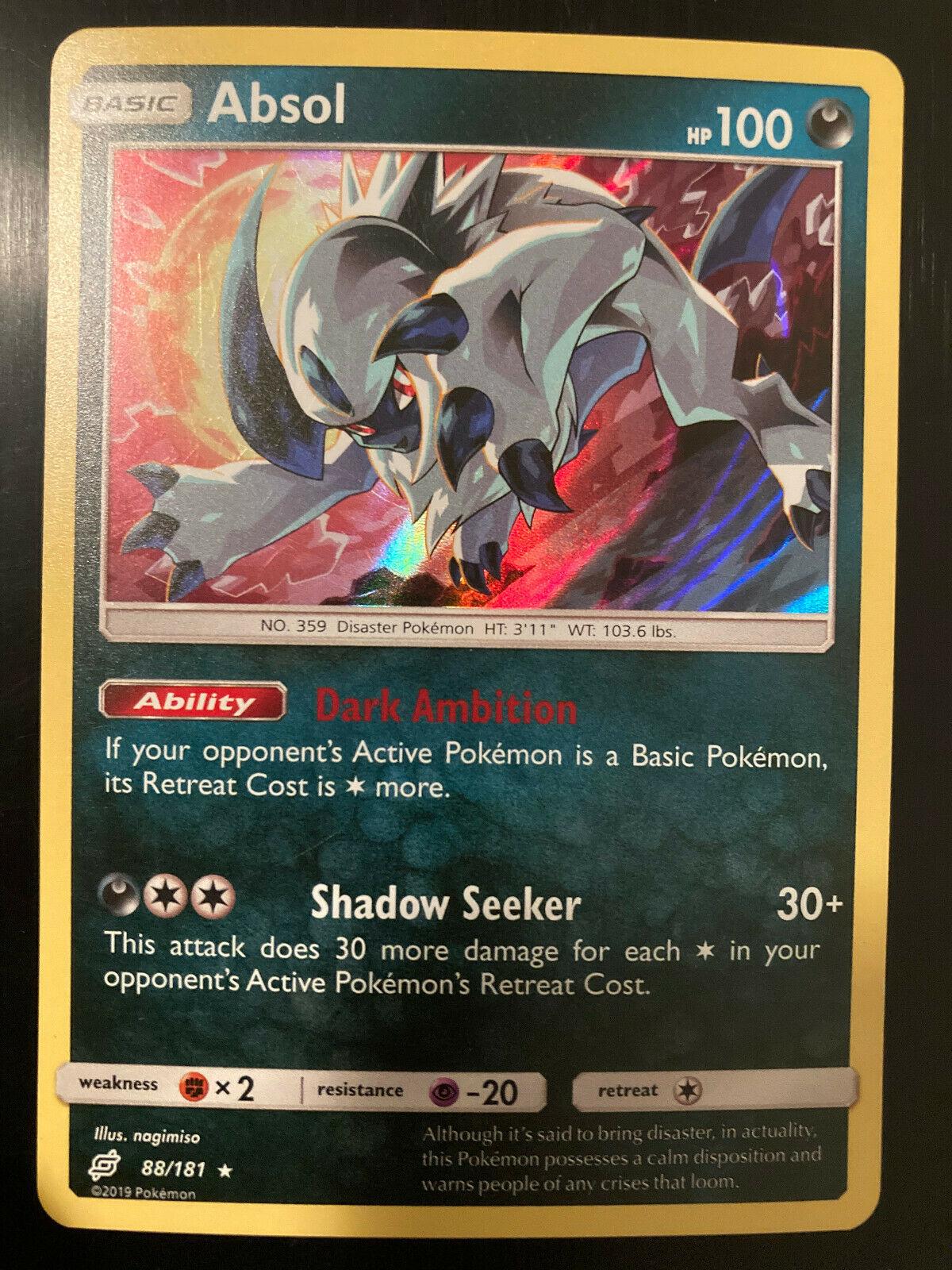 PSA 10 Absol Team Up graded Pokémon card