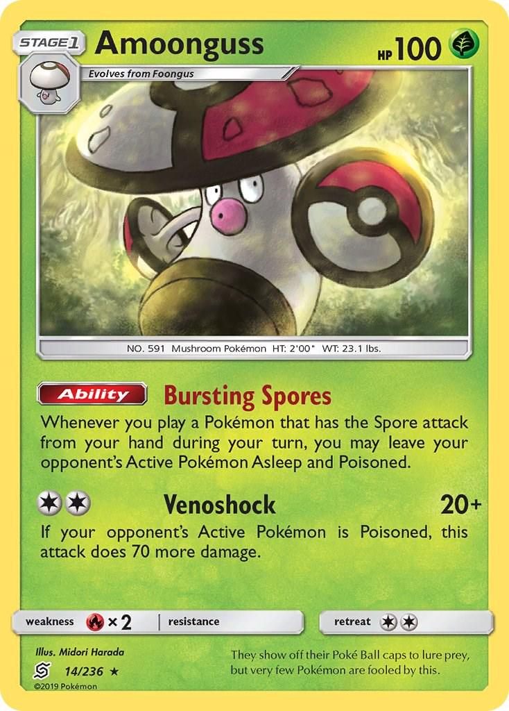 PSA 10 Amoonguss Darkness Ablaze graded Pokémon card