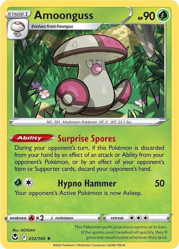 PSA 10 Amoonguss Boundaries Crossed graded Pokémon card