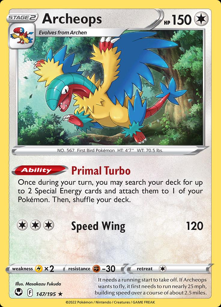 PSA 10 Archeops Silver Tempest graded Pokémon card