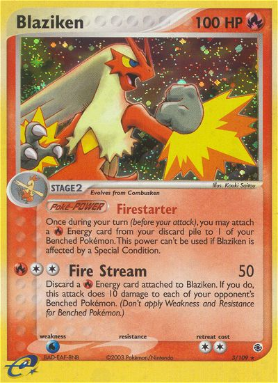 PSA 10 Blaziken EX Ruby & Sapphire graded Pokémon card