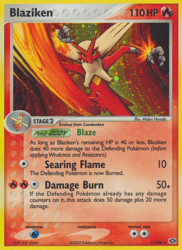 PSA 10 Blaziken EX Emerald graded Pokémon card