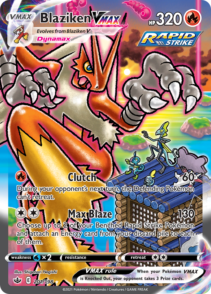 PSA 10 Blaziken Chilling Reign graded Pokémon card
