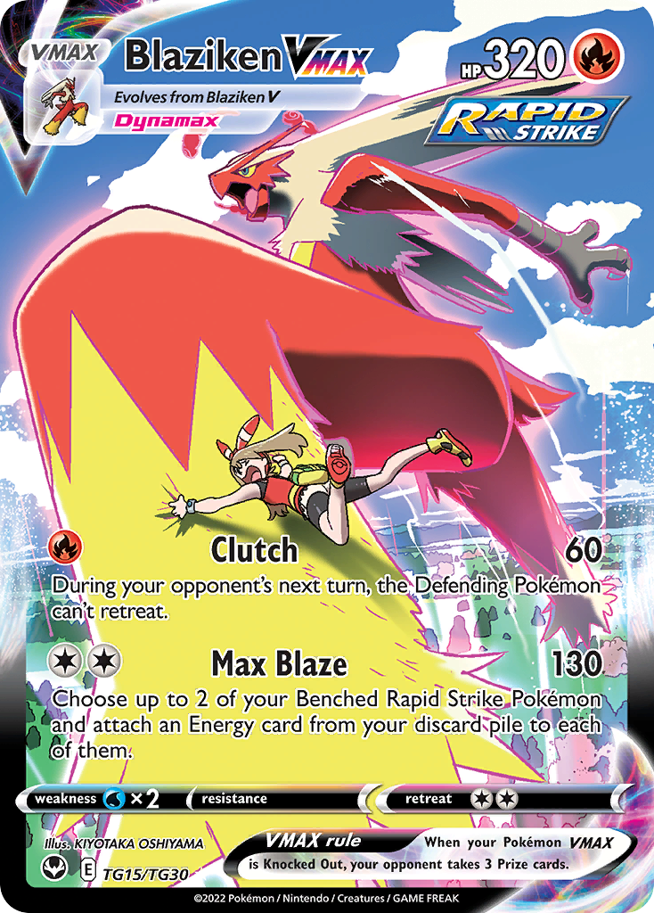 PSA 10 Blaziken Silver Tempest graded Pokémon card