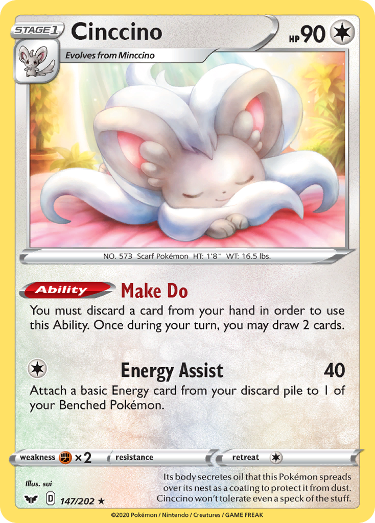 PSA 10 Cinccino Sword & Shield graded Pokémon card