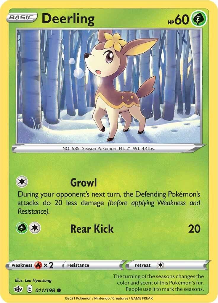 PSA 10 Deerling Legendary Treasures graded Pokémon card