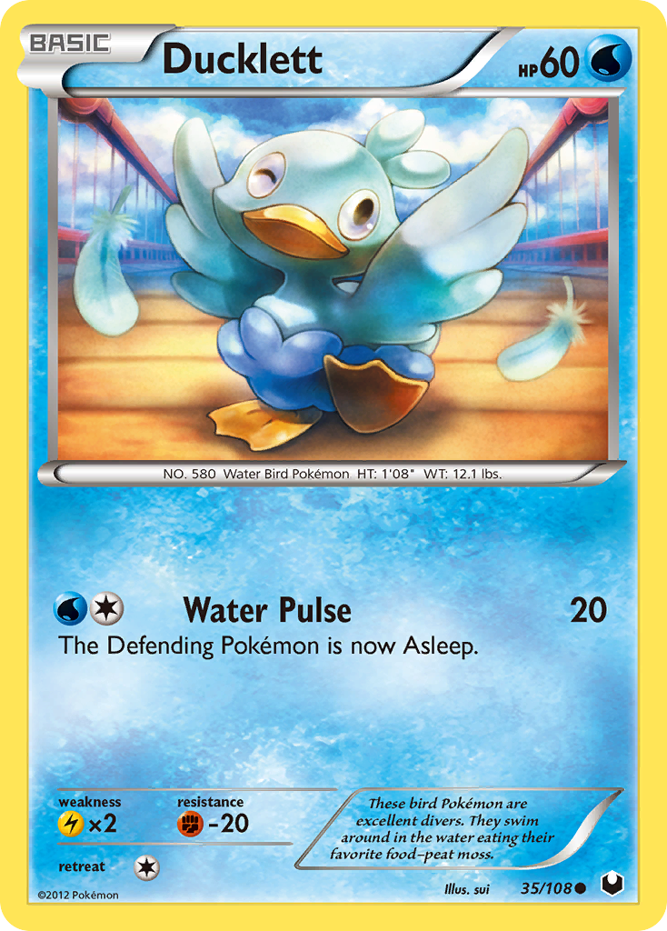 PSA 10 Ducklett Boundaries Crossed graded Pokémon card