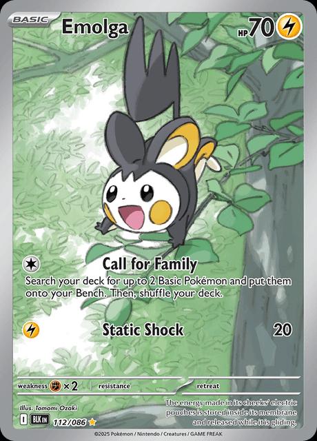 PSA 10 Emolga BW Black Star Promos graded Pokémon card