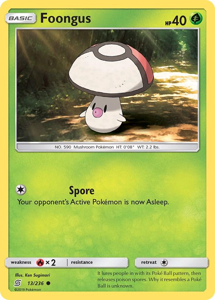 PSA 10 Foongus Unified Minds graded Pokémon card
