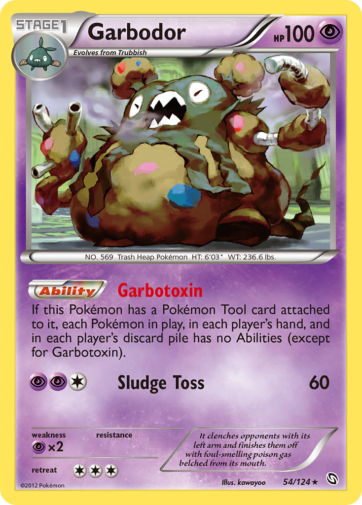 PSA 10 Garbodor Dragons Exalted graded Pokémon card