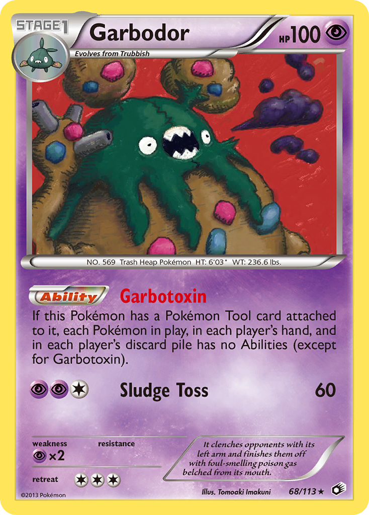 PSA 10 Garbodor Plasma Freeze graded Pokémon card