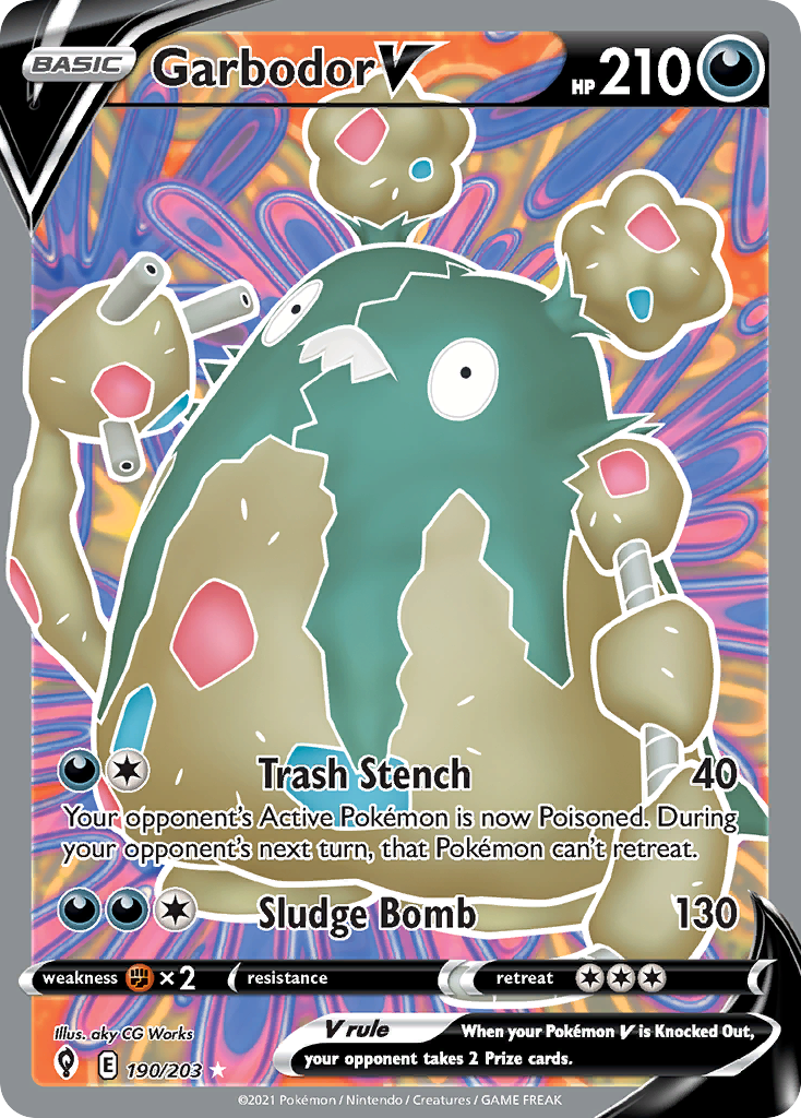 PSA 10 Garbodor Evolving Skies graded Pokémon card