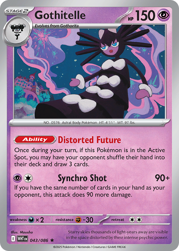 PSA 10 Gothitelle Steam Siege graded Pokémon card