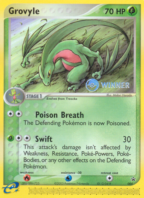 PSA 10 Grovyle Plasma Freeze graded Pokémon card