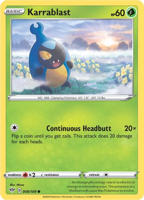 PSA 10 Karrablast Roaring Skies graded Pokémon card