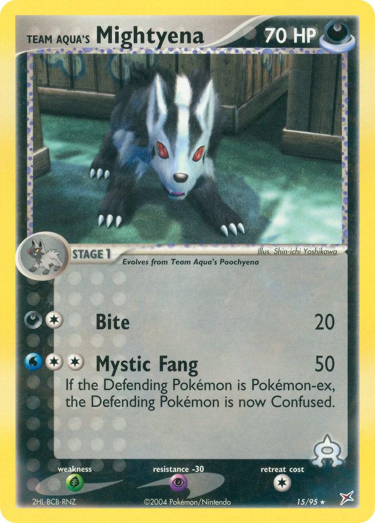 PSA 10 Mightyena EX Team Magma vs Team Aqua graded Pokémon card