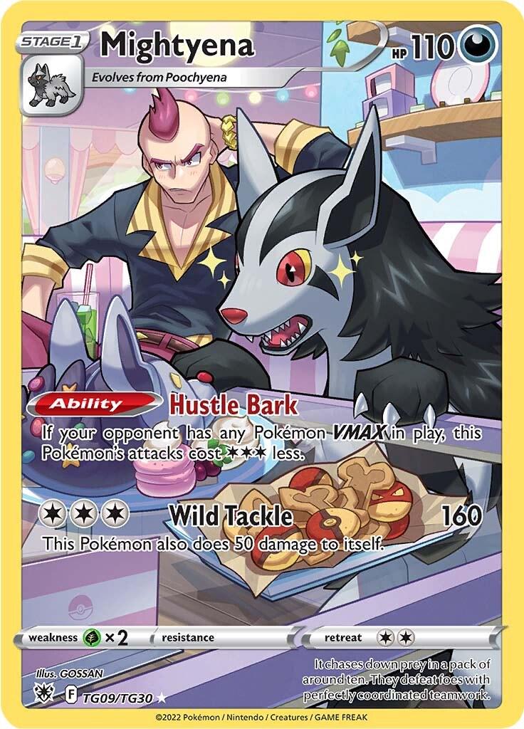 PSA 10 Mightyena Astral Radiance Trainer Gallery graded Pokémon card