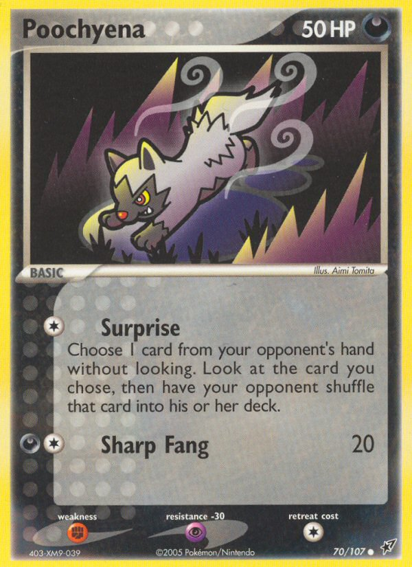 PSA 10 Poochyena EX Deoxys graded Pokémon card