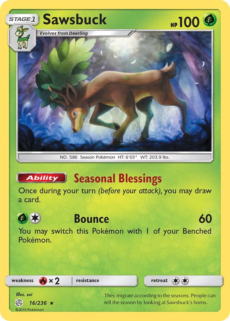 PSA 10 Sawsbuck Plasma Blast graded Pokémon card