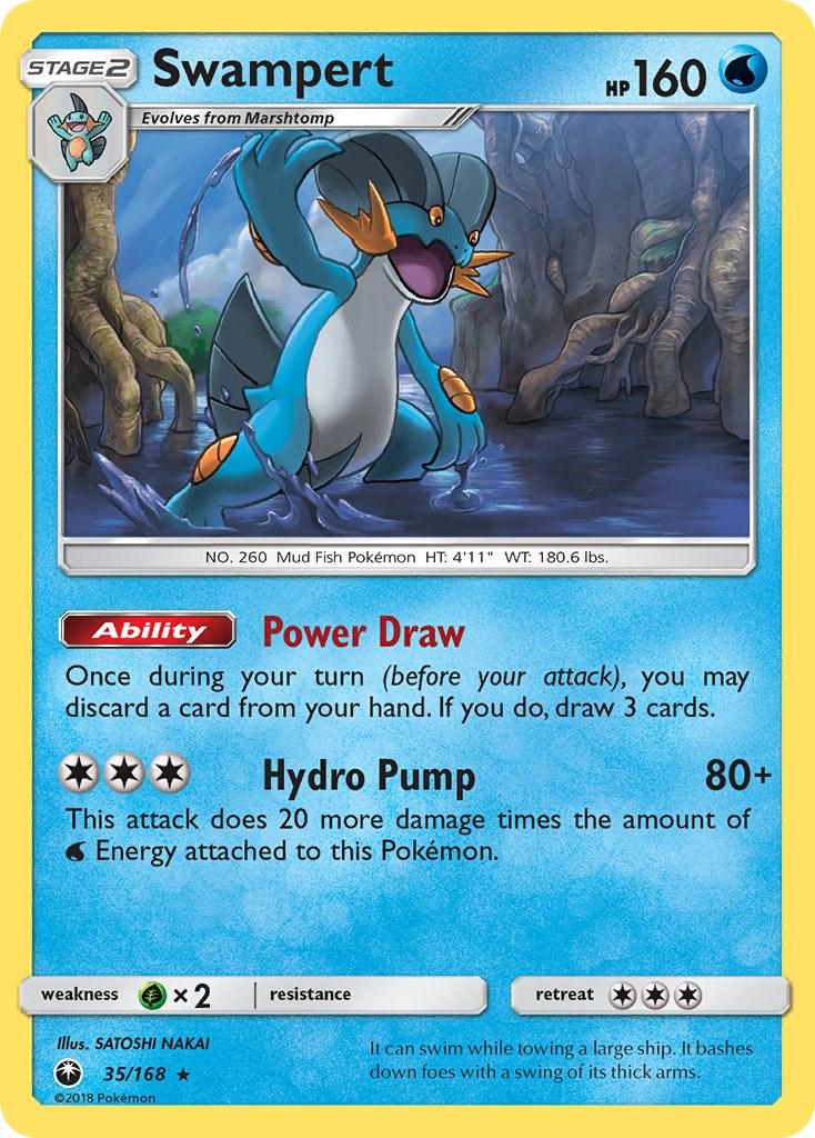 PSA 10 Swampert Temporal Forces graded Pokémon card