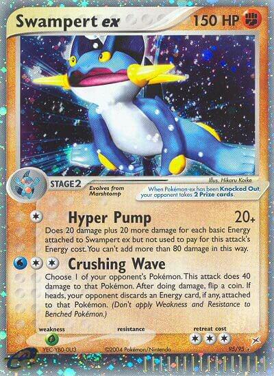 PSA 10 Swampert EX Team Magma vs Team Aqua graded Pokémon card