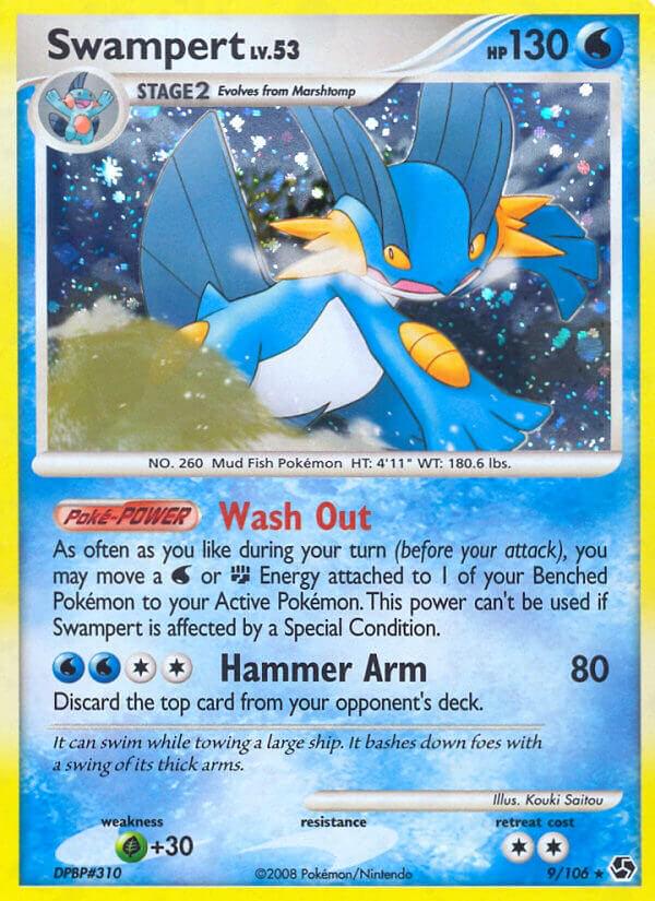 PSA 10 Swampert Great Encounters graded Pokémon card