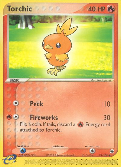 PSA 10 Torchic EX Emerald graded Pokémon card