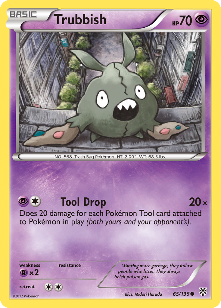 PSA 10 Trubbish Plasma Storm graded Pokémon card