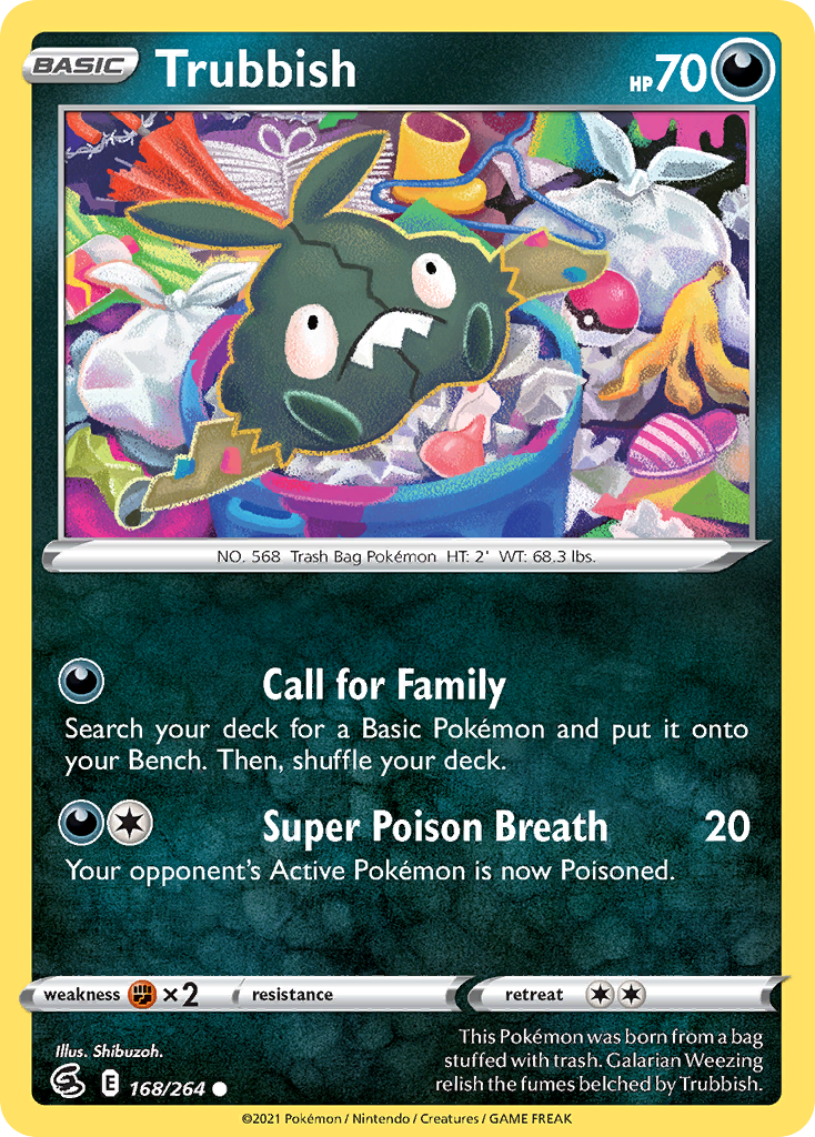 PSA 10 Trubbish Fusion Strike graded Pokémon card
