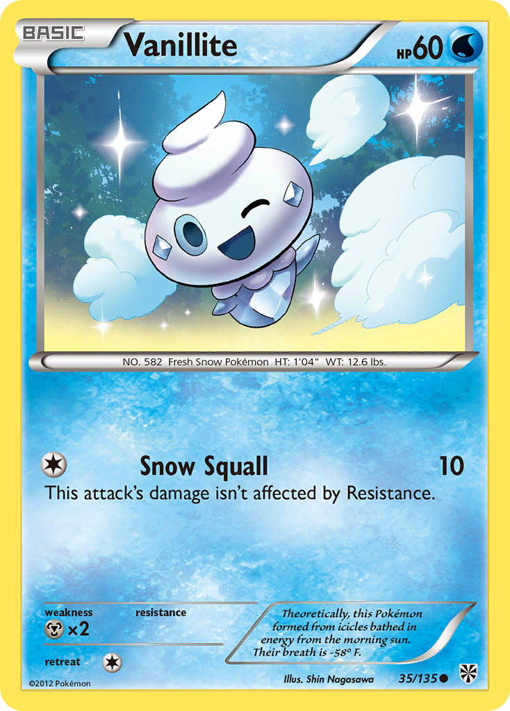 PSA 10 Vanillite Plasma Storm graded Pokémon card