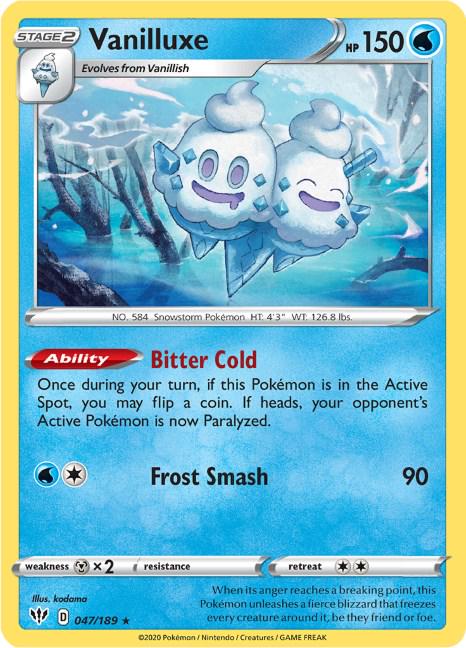 PSA 10 Vanilluxe Fusion Strike graded Pokémon card