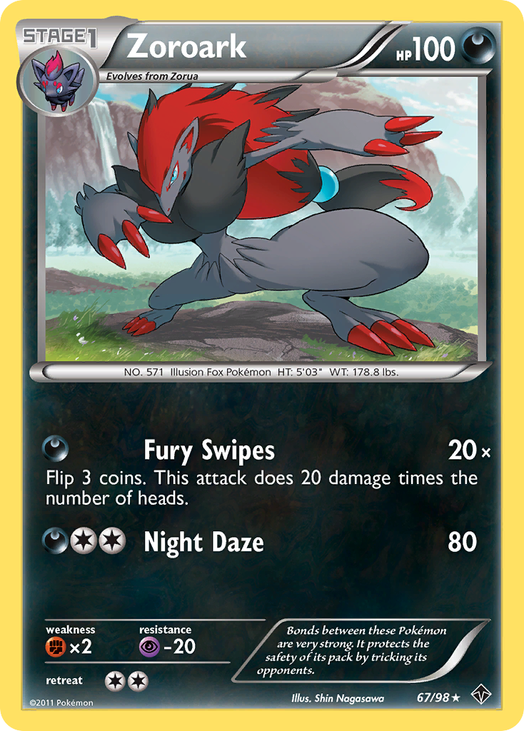 PSA 10 Zoroark Emerging Powers graded Pokémon card
