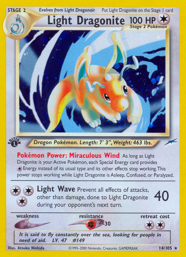 Light Dragonite Neo Destiny 5/105 PSA 10 graded Pokémon card