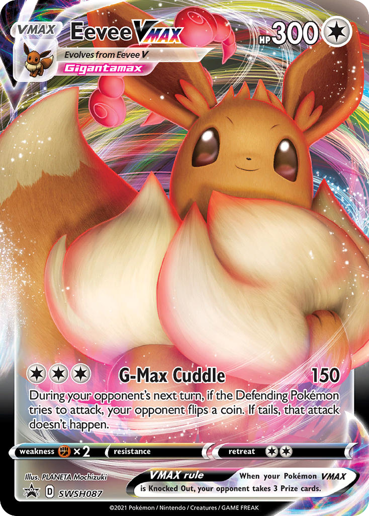 Eevee VMAX Sword and Shield Black Star Promo SWSH087
