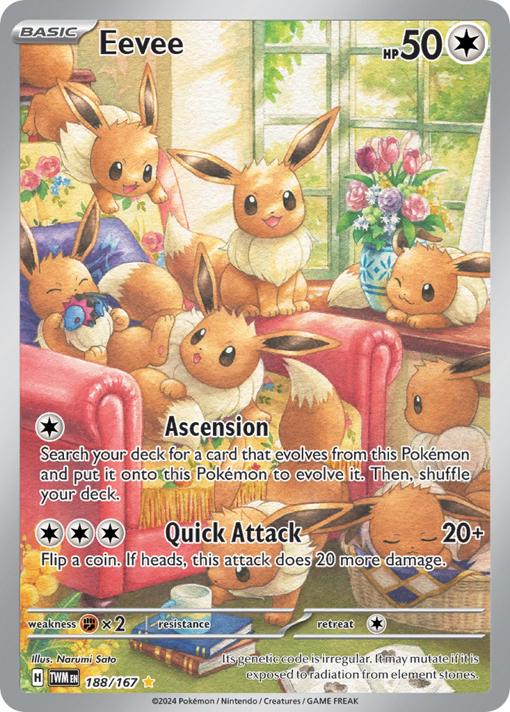 Eevee Illustration Rare from Twilight Masquerade 188/167