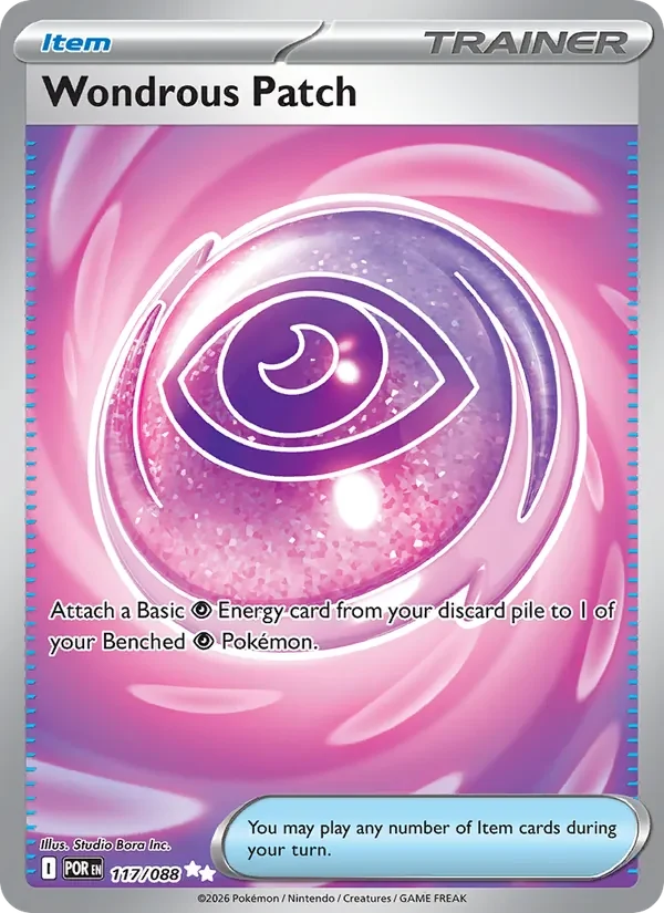 Wondrous Patch 117/088 Perfect Order Pokémon card, Ultra Rare, front scan