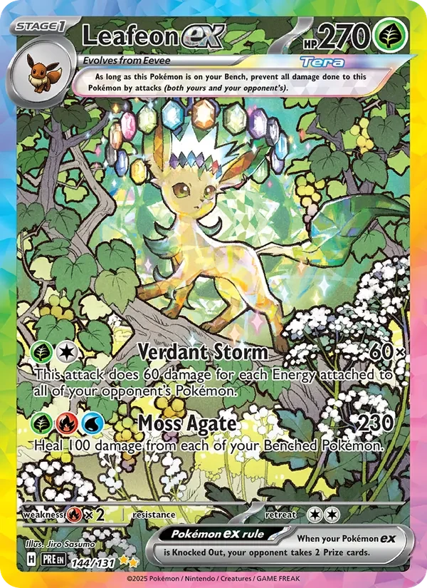 Leafeon ex 144/131 card scan