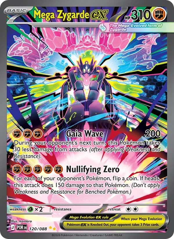 Mega Zygarde ex 120/088 card scan