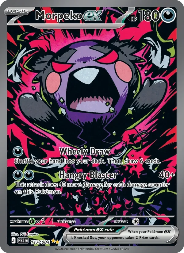 Morpeko ex 117/084 card scan