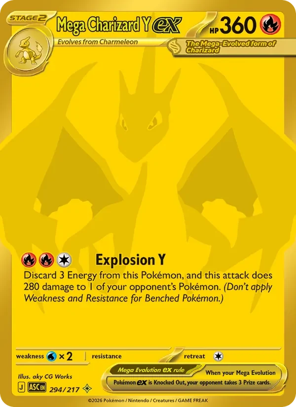Mega Charizard Y ex 294/217 card scan