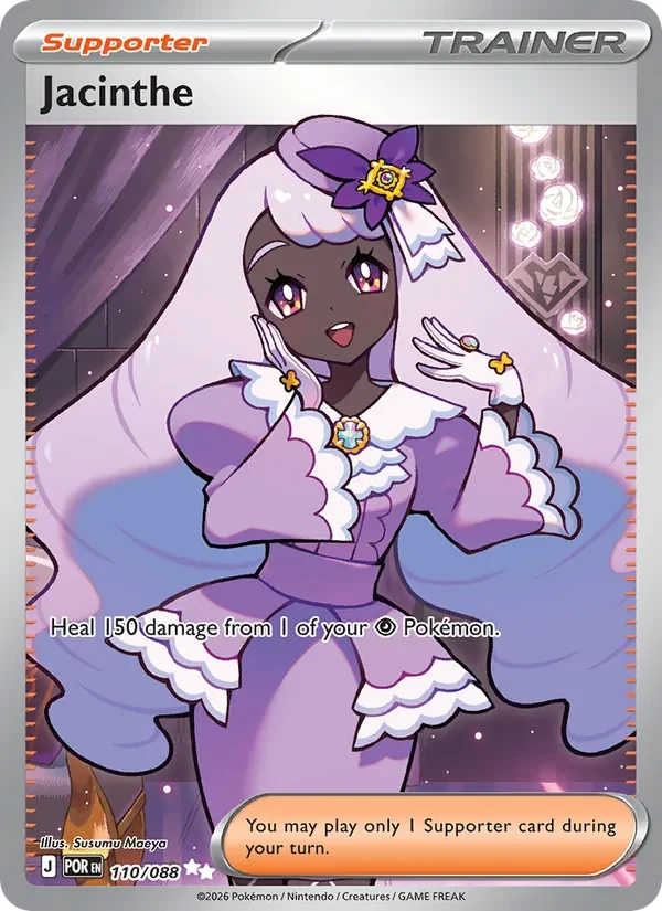 Jacinthe 110/088 Perfect Order Pokémon card, Ultra Rare, front scan