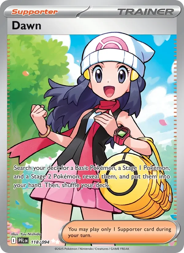 Dawn 118/094 Phantasmal Flames Pokémon card, Ultra Rare, front scan