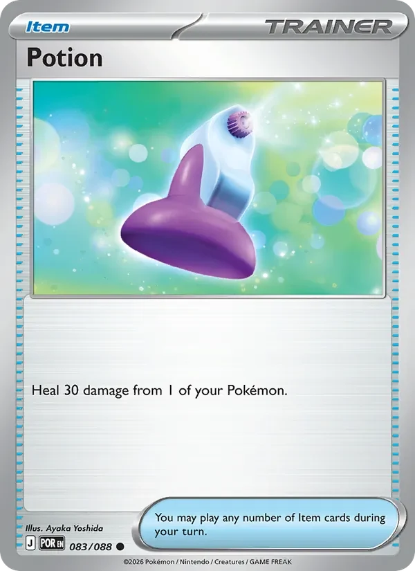 Potion 083/088 Perfect Order Pokémon card, Common, front scan