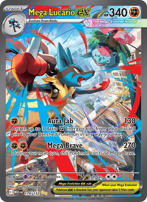 Mega Lucario ex 179/132 card scan