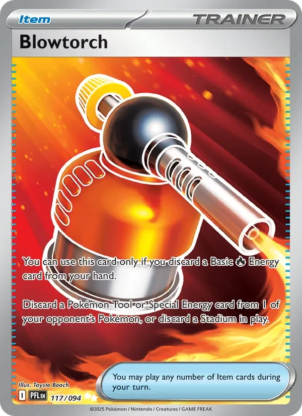 Blowtorch 117/094 Phantasmal Flames Pokémon card, Ultra Rare, front scan