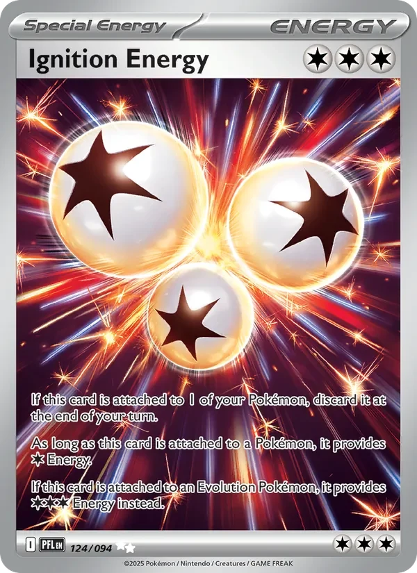 Ignition Energy 124/094 Phantasmal Flames Pokémon card, Ultra Rare, front scan