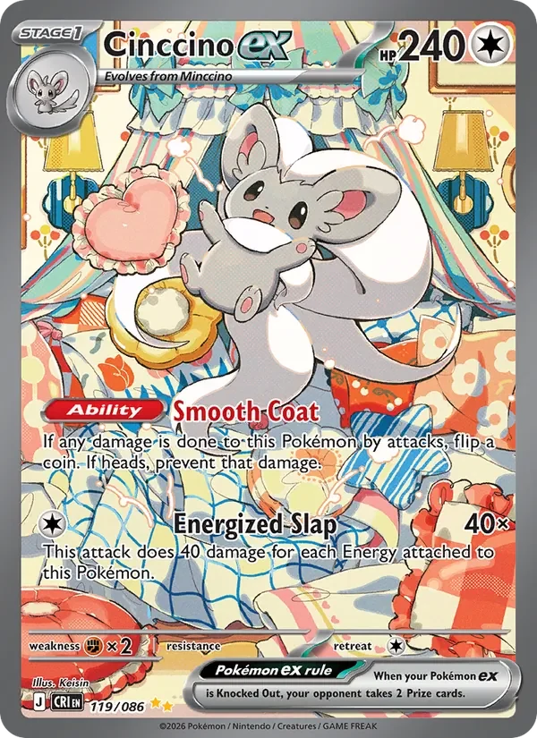 Cinccino ex 119/086 card scan