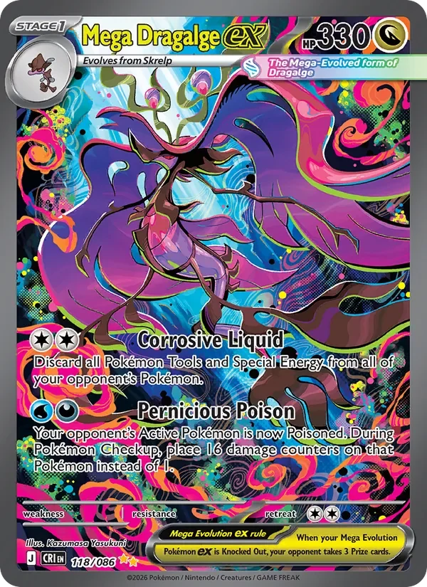 Mega Dragalge ex 118/086 card scan