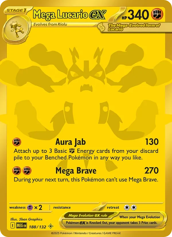Mega Lucario ex 188/132 card scan